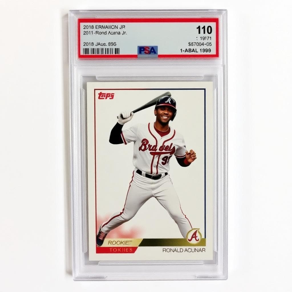 Ronald Acuña Jr 2018 Topps Update trading card PSA 10
