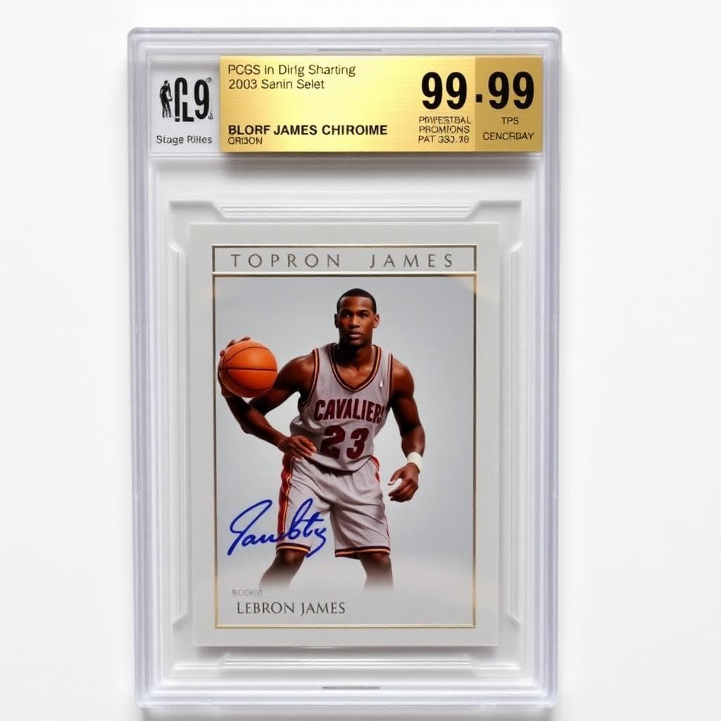 LeBron James 2003 Topps Chrome trading card BGS 9.5