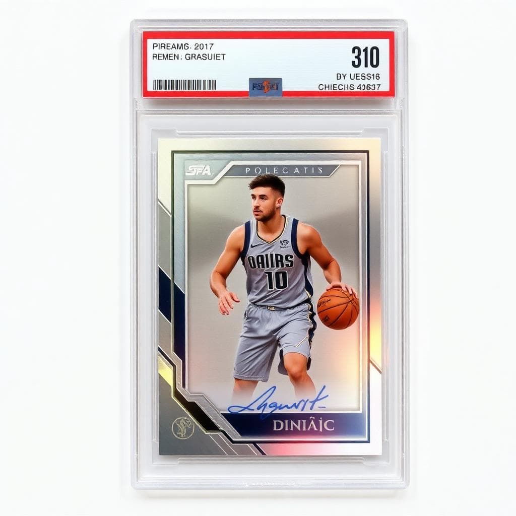 Luka Dončić 2018 Prizm Silver trading card PSA 10
