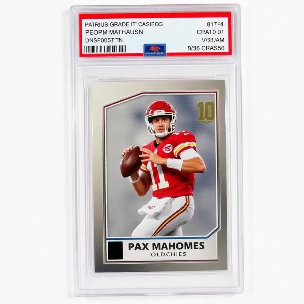 Patrick Mahomes 2017 Donruss trading card PSA 10