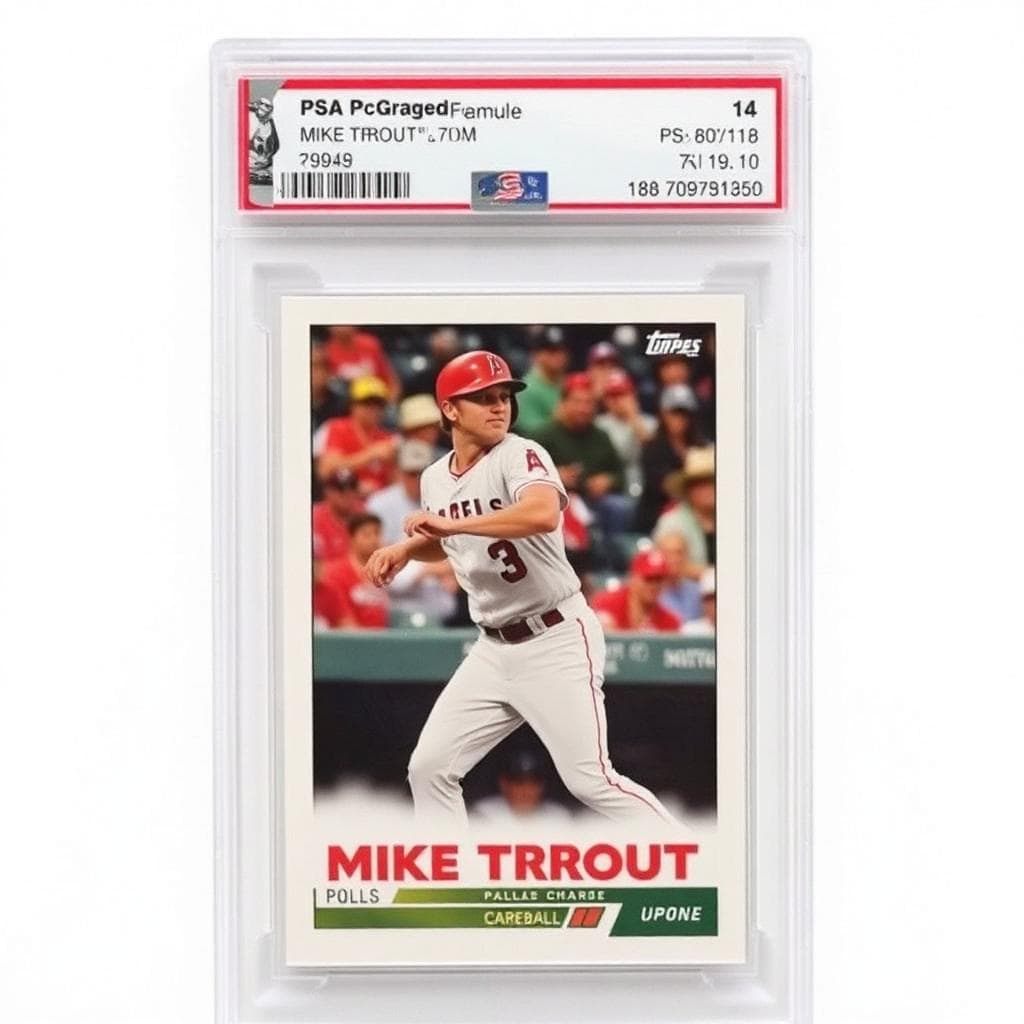 Mike Trout 2011 Topps Update trading card PSA 10